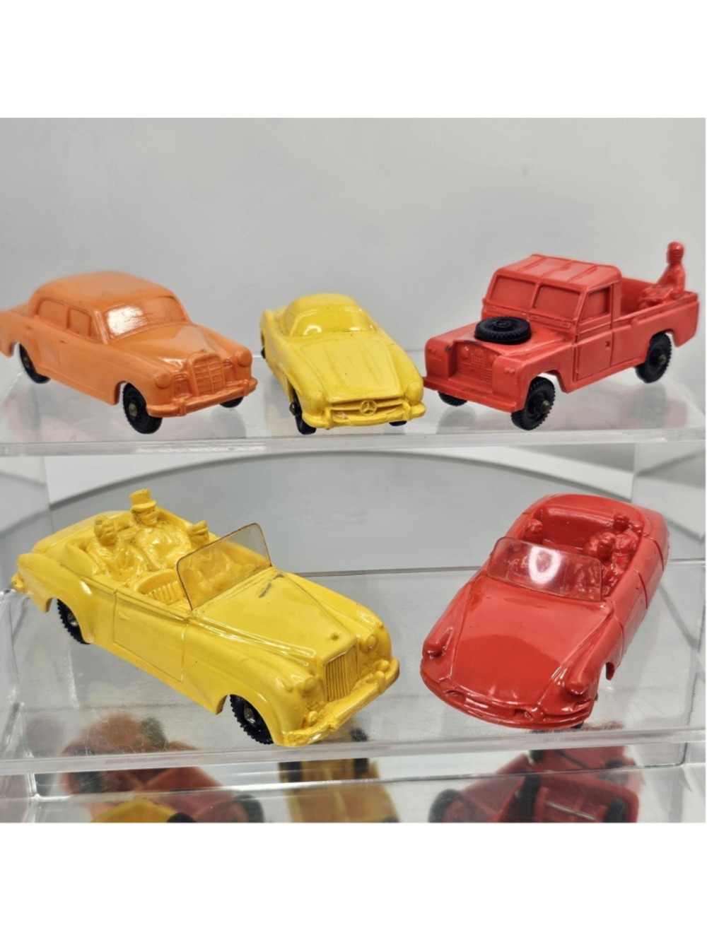 Vintage Tomte Laerdal Norway Plastic Toy Cars Lot 5pc Rubber Vehicles nice